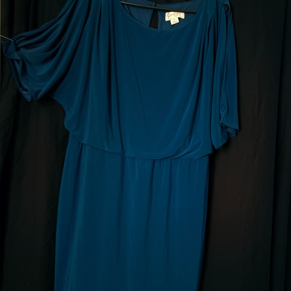 Jessica Simpson Teal Long Sleeve Dress